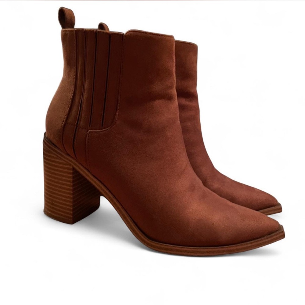 Brown Suede Ankle Boots